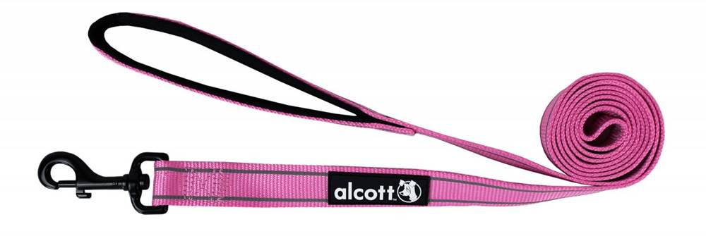 Alcott  Reflexné vodítko pre psov ružové veľkosť M značky Alcott