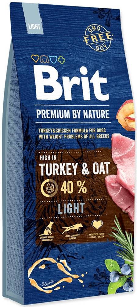 Brit  Premium by Nature Light 3kg - granule pre psov s nadváhou značky Brit