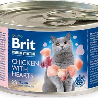 Brit  Konzerva Premium by Nature Chicken with Hearts - 200 g značky Brit