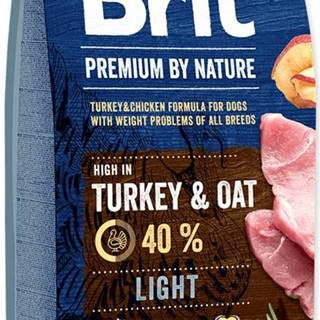 Brit Premium by Nature Light 3kg - granule pre psov s nadváhou