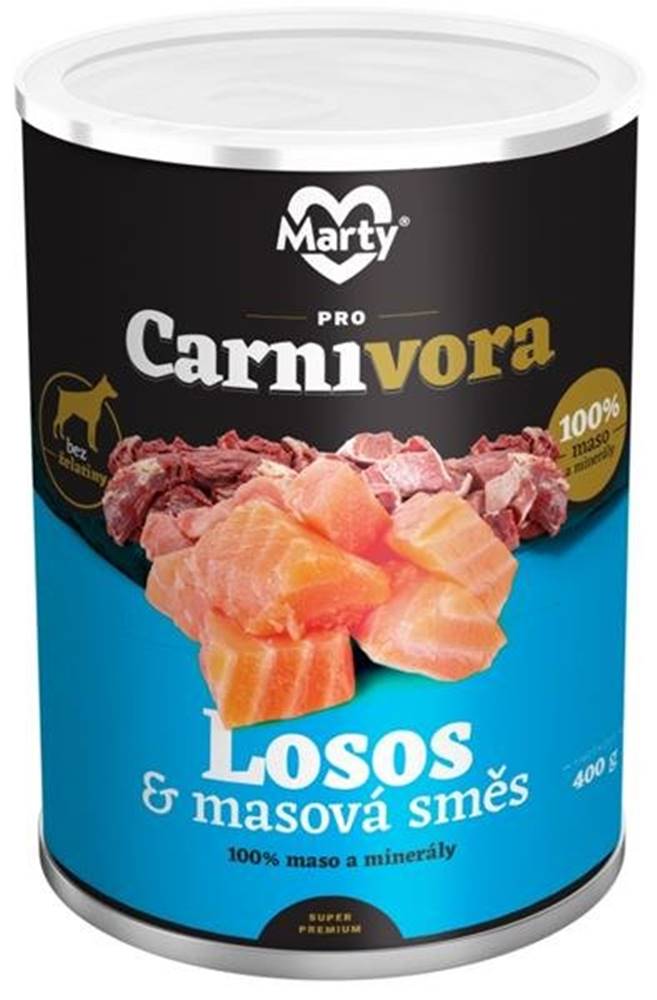  MARTY konz. pre psov ProCarnivora-losos + zmes 400 g
