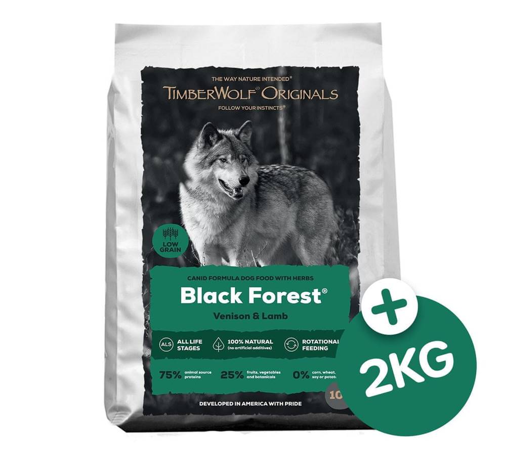 Timberwolf  Originals Krmivo pre psa Black Forest 5kg + 2 Kg Grátis značky Timberwolf