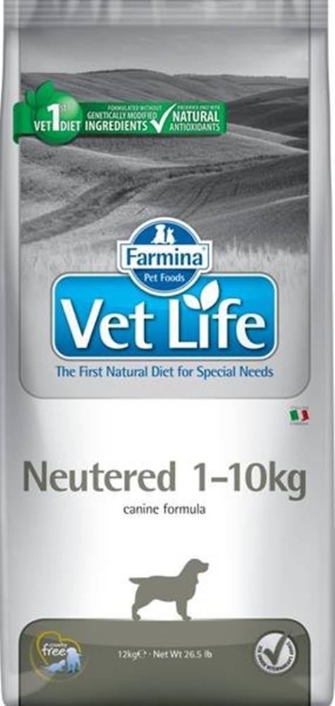  Vet Life Natural Canine Dry Neutered 1-10kg 10 kg