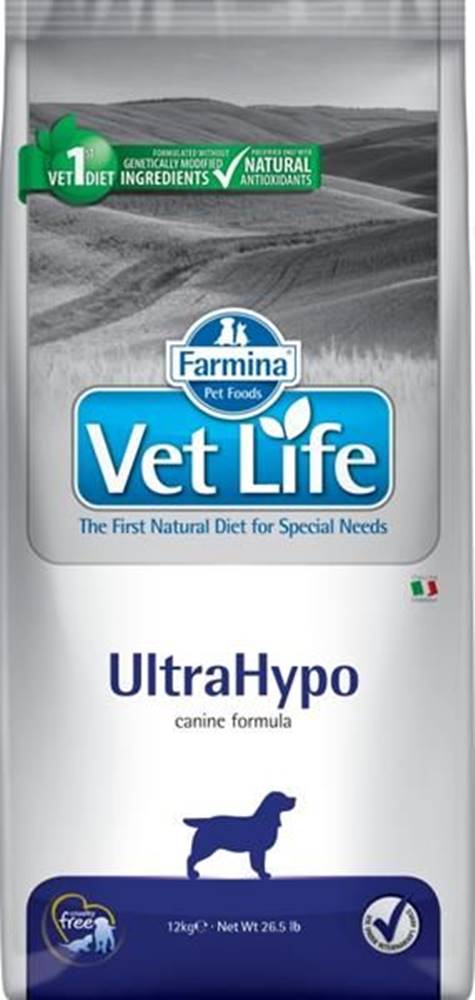  Vet Life Natural Canine Dry Ultrahypo 12 kg