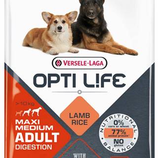 Versele Laga   Opti Life dog Adult Digestion Medium & Maxi 12, 5kg značky Versele Laga