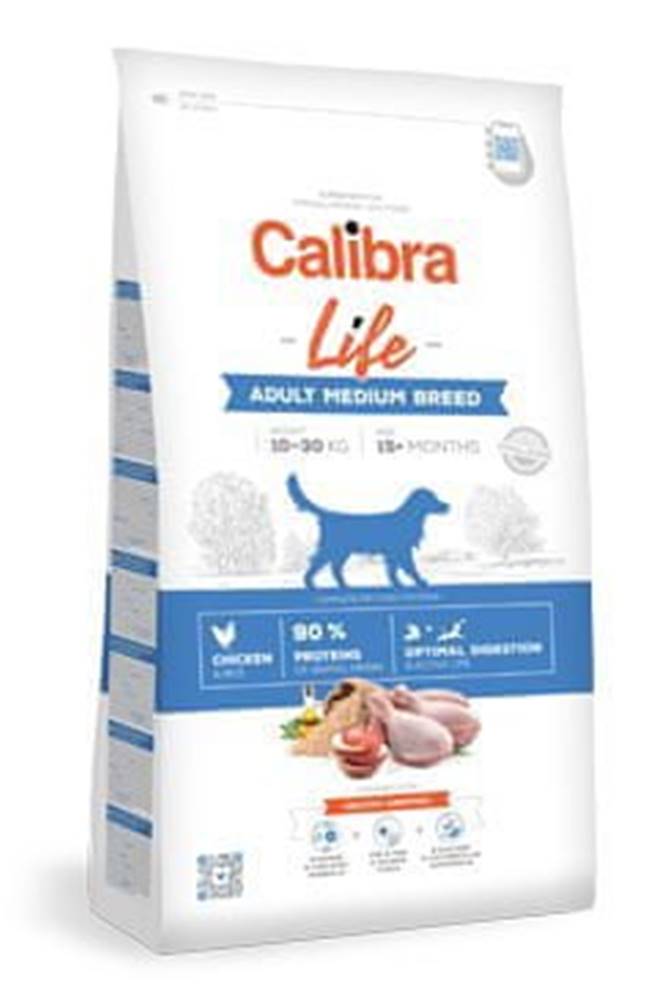 Calibra  Dog Life Adult Medium Breed Chicken 12kg značky Calibra