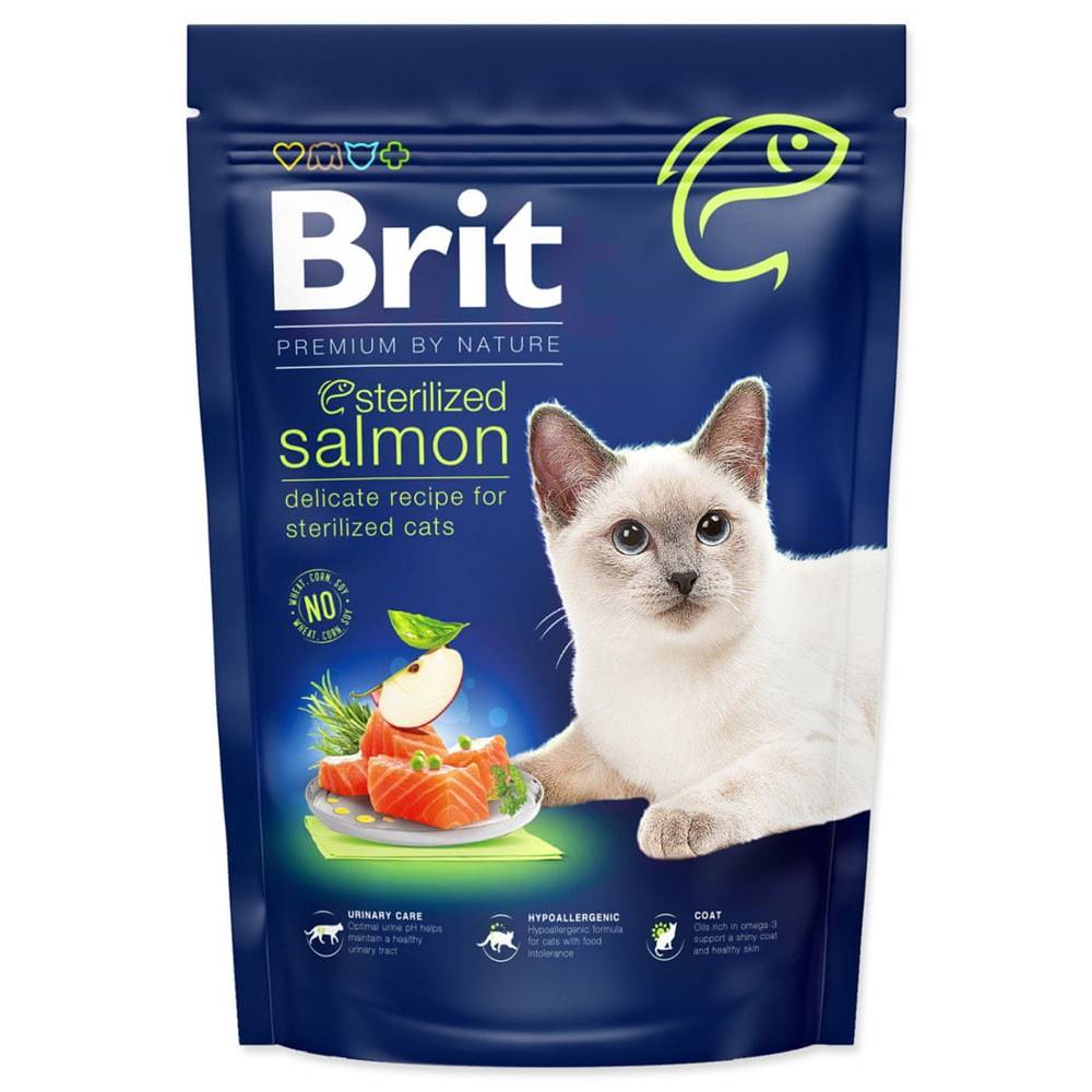 Brit  Premium by Nature Cat Sterilized Salmon - 800 g značky Brit