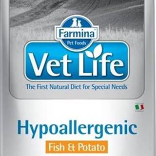 Vet Life Natural Canine Dry Hypo Fish & Potato 12 kg