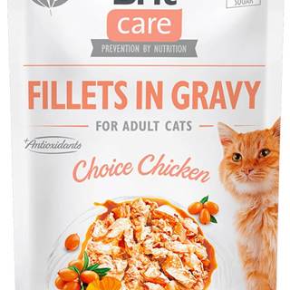 Brit  Care Cat Fillets in Gravy Choice Chicken 24x85 g značky Brit