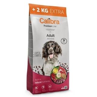 Calibra Krmivo pre psa Premium Line NEW Adult Beef 12kg + 2kg