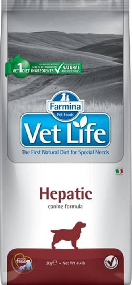  Vet Life Natural Canine Dry Hepatic 2 kg