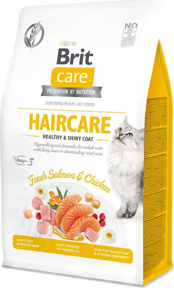 Brit  Care 400g Haircare Healthy & Shiny coat,  Grain-Free cat značky Brit