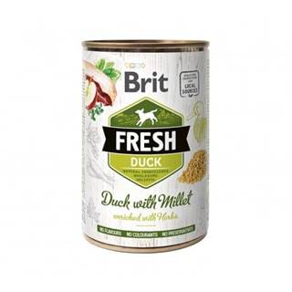 Brit Brit Fresh Dog konz Duck with Millet 400g