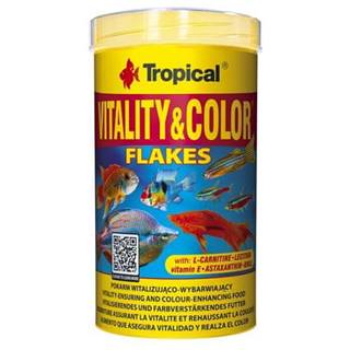 TROPICAL  Vitality&Color 500ml/100g vločkové krmivo s vyfarbujúcim a vitalizujúcim účinkom značky TROPICAL