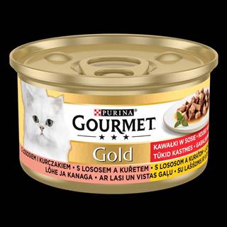 Gourmet  GOLD losos a kura v šťave 12x85 g značky Gourmet