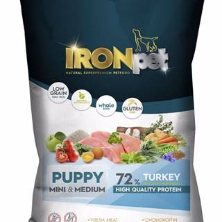 IRONpet Dog Puppy Mini & Medium Turkey (Krocan) 1, 5 kg