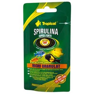 TROPICAL  Super Spirulina Forte Micro Granulat 22g špeciálne krmivo pre sladkovodné a morské ryby značky TROPICAL