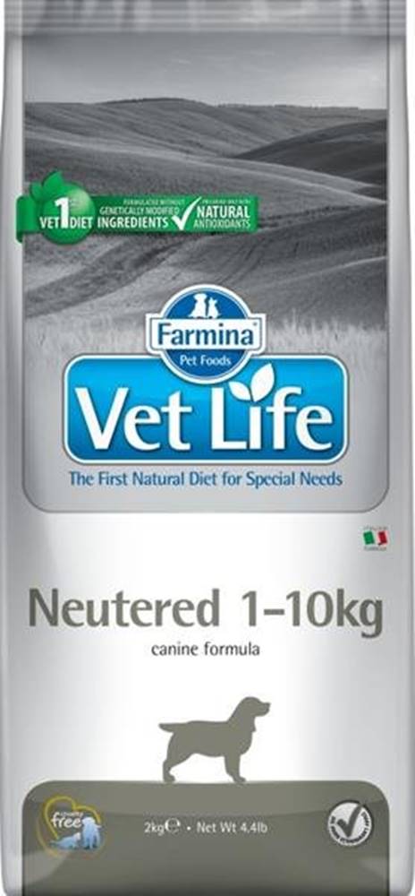  Vet Life Natural Canine Dry Neutered 1-10kg 2 kg