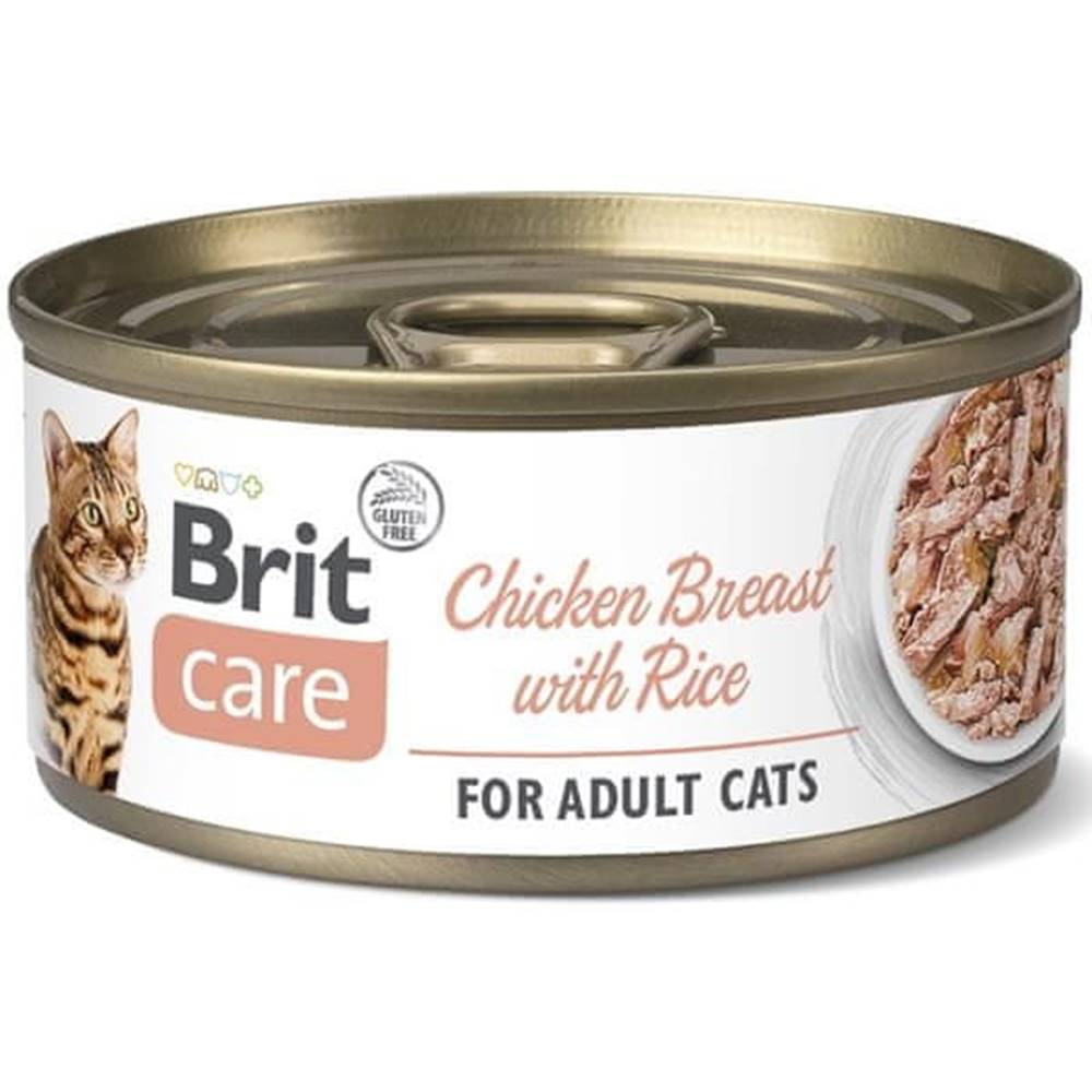 Brit  Konzerva Care Cat Chicken Breast with Rice - 70 g značky Brit