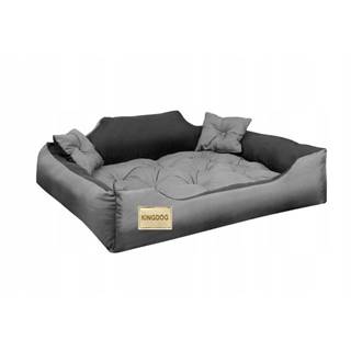 KINGDOG  Pohodlný gauč pre psov v sivej farbe 55x45 cm značky KINGDOG