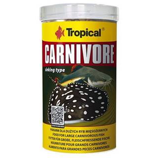 TROPICAL  Carnivore 500ml/300g krmivo pre veľké dravé ryby značky TROPICAL