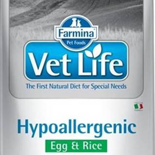 Vet Life Natural Canine Dry Hypo Egg & Rice 12 kg