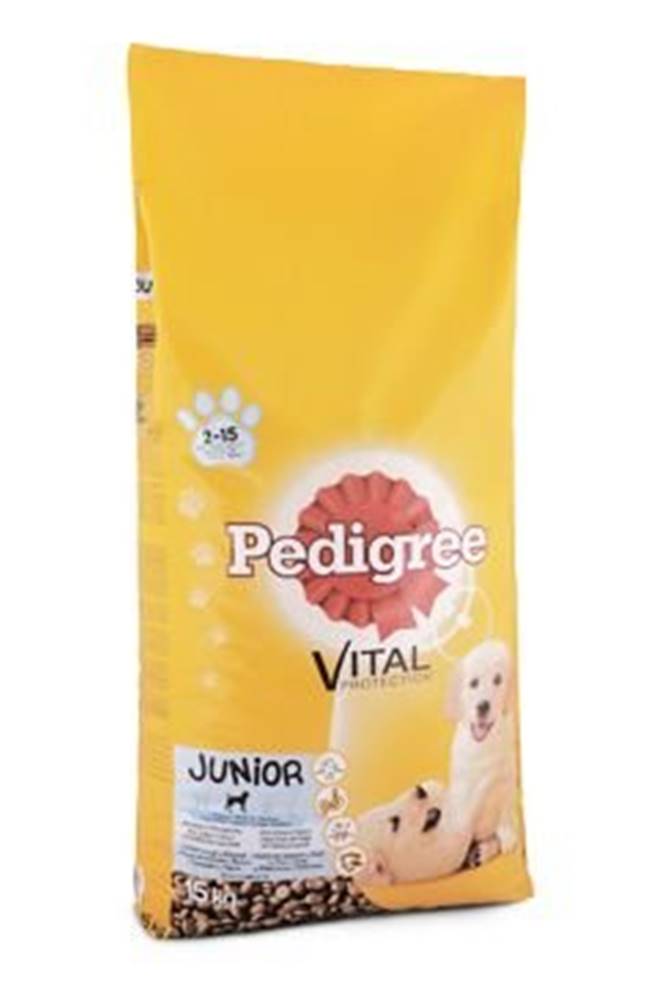 Pedigree  Dry Junior s kuracím a ryžou 15kg značky Pedigree