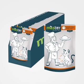 Master  Kapsičky pre dospelé mačky s hydinou v želé,  24x80 g značky Master