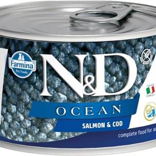 N&D N & D DOG OCEAN Adult Salmon & Codfish Mini 140g