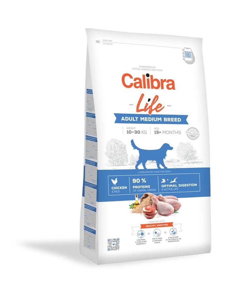 Calibra  Dog Life Adult Medium Breed Chicken 2, 5 kg značky Calibra
