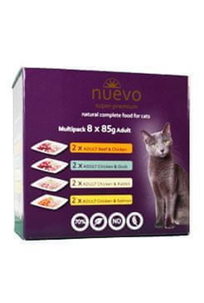 Nuevo  mačka vrecko Adult Multipack 8x85g značky Nuevo