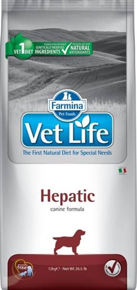  Vet Life Natural Canine Dry Hepatic 12 kg