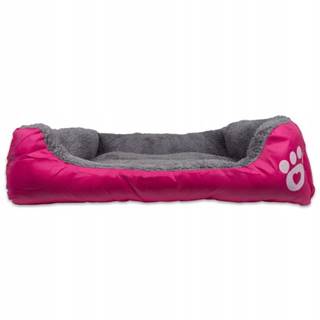 KINGDOG Plyšový ružový pelech pre psov S 45 x 40 cm