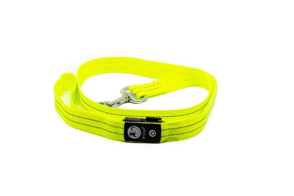 limaya  LED svietiace vodítko pre psov reflexné Green značky limaya