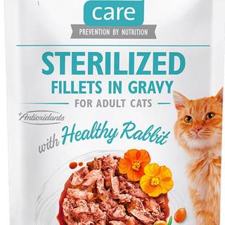 Brit Care Cat Sterilized Fillets in Gravy with Healthy Rabbit 24x85 g