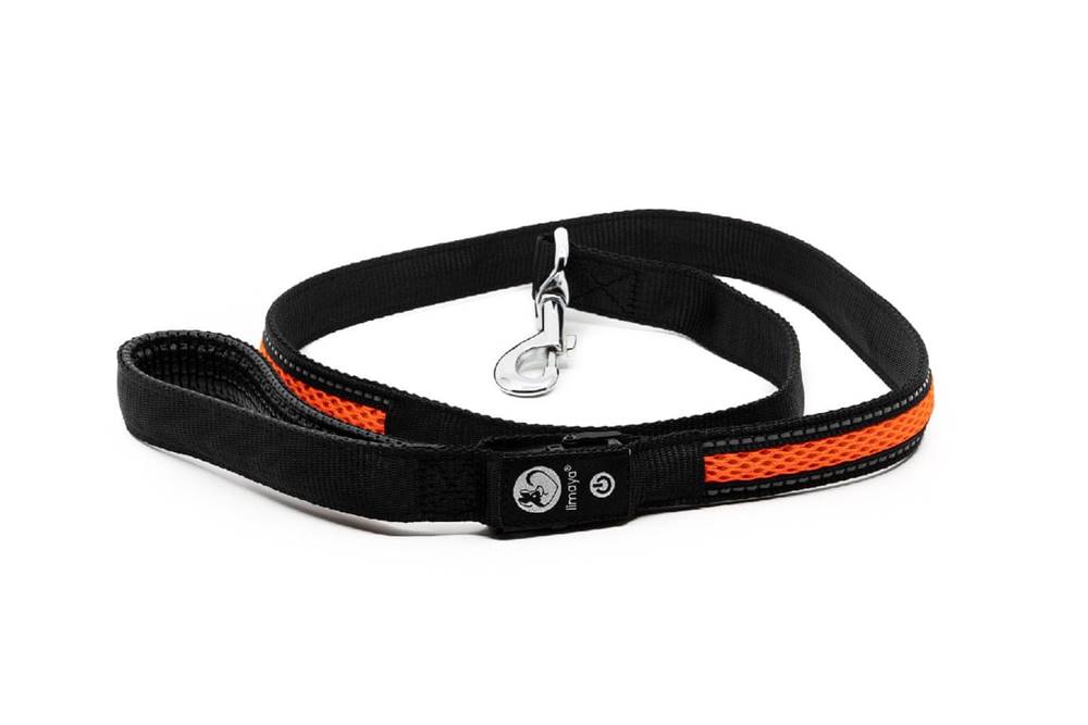 limaya  LED svietiaca vodítko pre psov Black 3D - Orange strip značky limaya