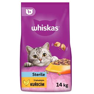 Whiskas  granule kuracie pre kastrované dospelé mačky 14kg značky Whiskas
