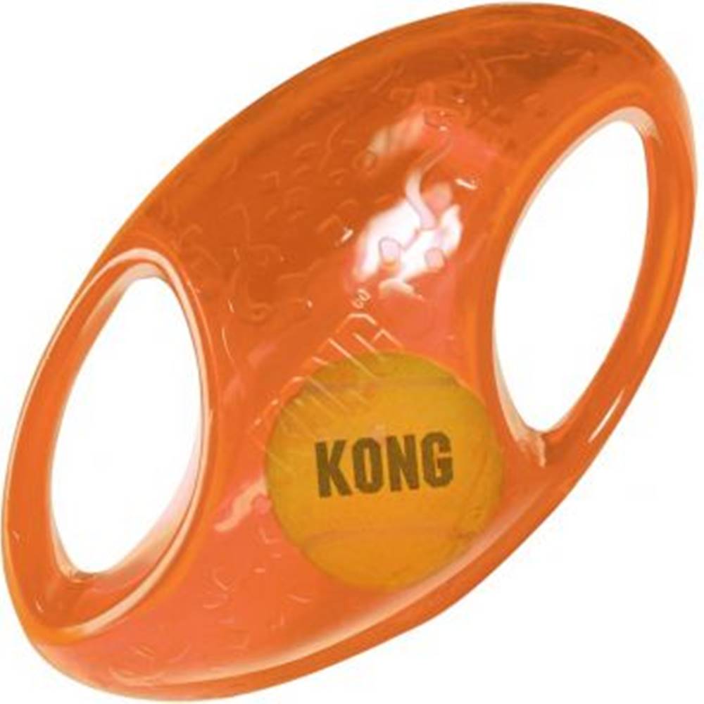 KONG  Jumbler hračka pre psov gumová lopta rugby L / XL 18cm značky KONG