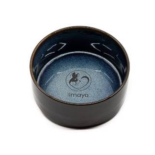 limaya  keramická miska pre psy a mačky žíhaná čierno modrá 13 cm značky limaya