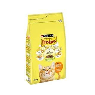 Friskies  4kg krmivo pre mačky s kuraťom a pridanou zeleninou značky Friskies