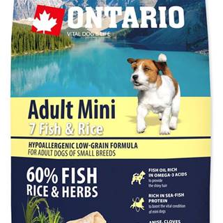 Ontario Adult Mini 7 Fish & Rice 6, 5kg