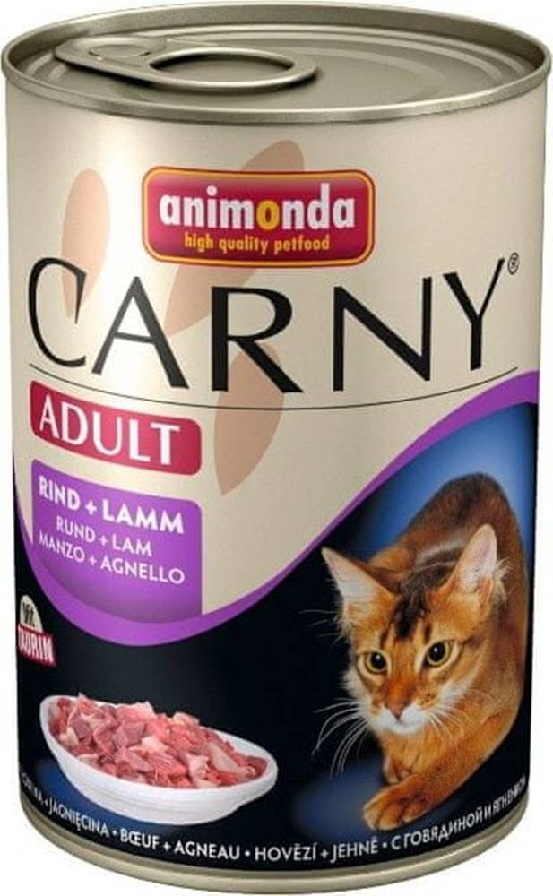 Animonda  Carny konzerva pro kočky hovězí+jehně 200g značky Animonda