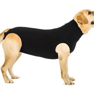 Suitical Pooperačné ochranné oblečenie pre psa čierne