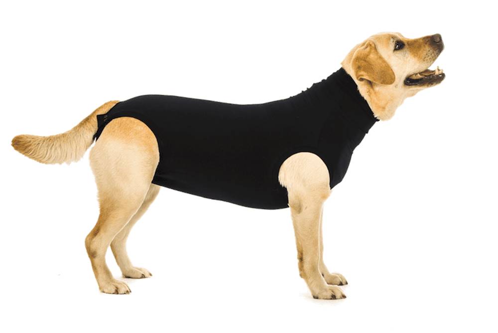 Suitical  Pooperačné ochranné oblečenie pre psa čierne značky Suitical