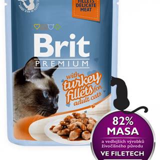 Brit  Premium Cat Delicate Fillets in Gravy with Turkey 24 X 85 g značky Brit