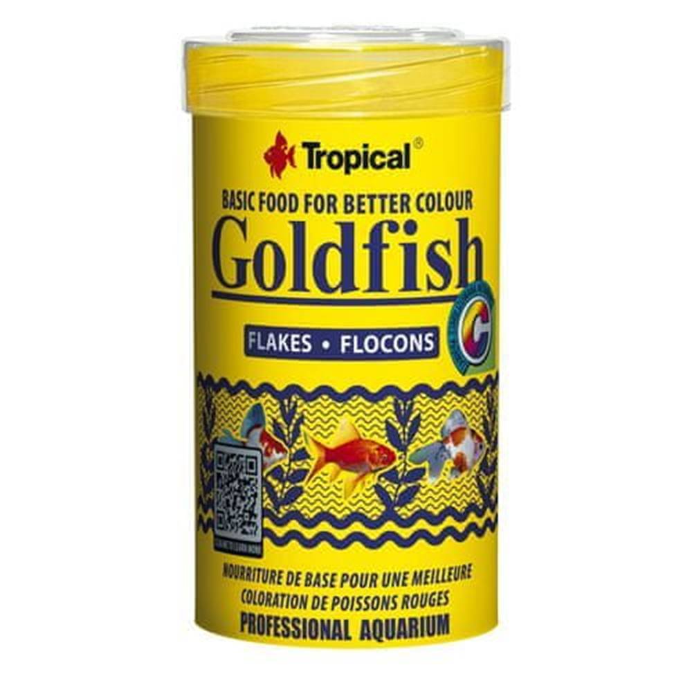 TROPICAL  Goldfish Flake 100ml/20g krmivo pre závojnatky,  podporujúce vyfarbenie značky TROPICAL
