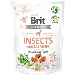 Brit Care Dog Crunchy Cracker. Insects with Salmon enriched with Thyme - 200 g