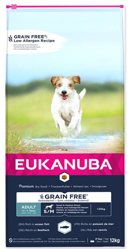 Eukanuba  Adult Small & Medium Grain Free OF 12 kg značky Eukanuba