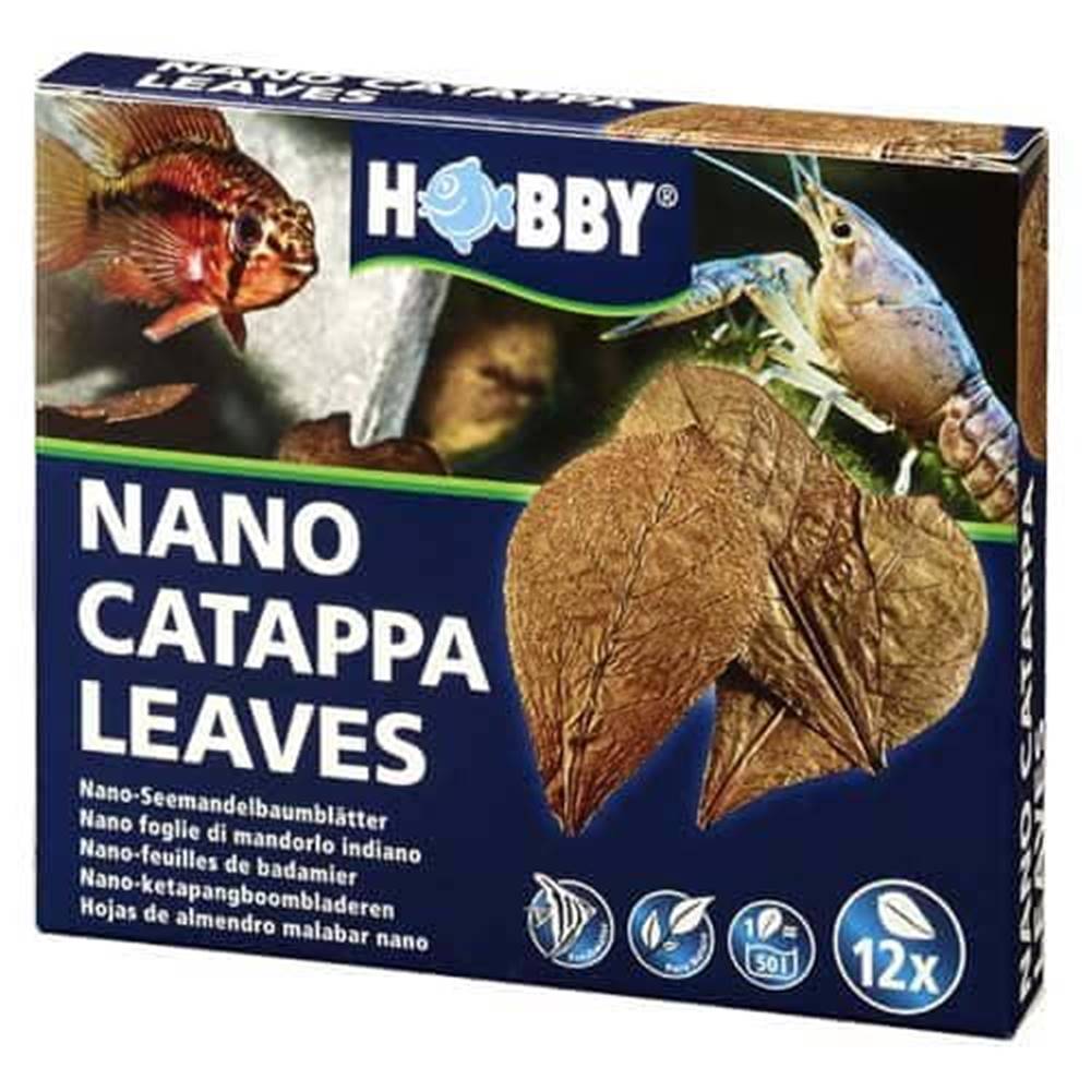 HOBBY aquaristic  HOBBY Nano Catappa Leaves- 12 ks listy Catappa z Mandľovníka morského (Terminalia catappa) značky HOBBY aquaristic