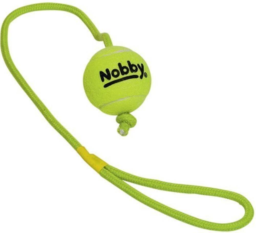 Nobby  Hračka pre psy Tennisová lopta s lanom M značky Nobby